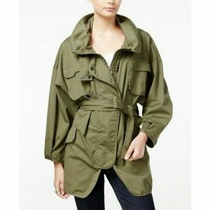 Belted Military Jacket.Sold.